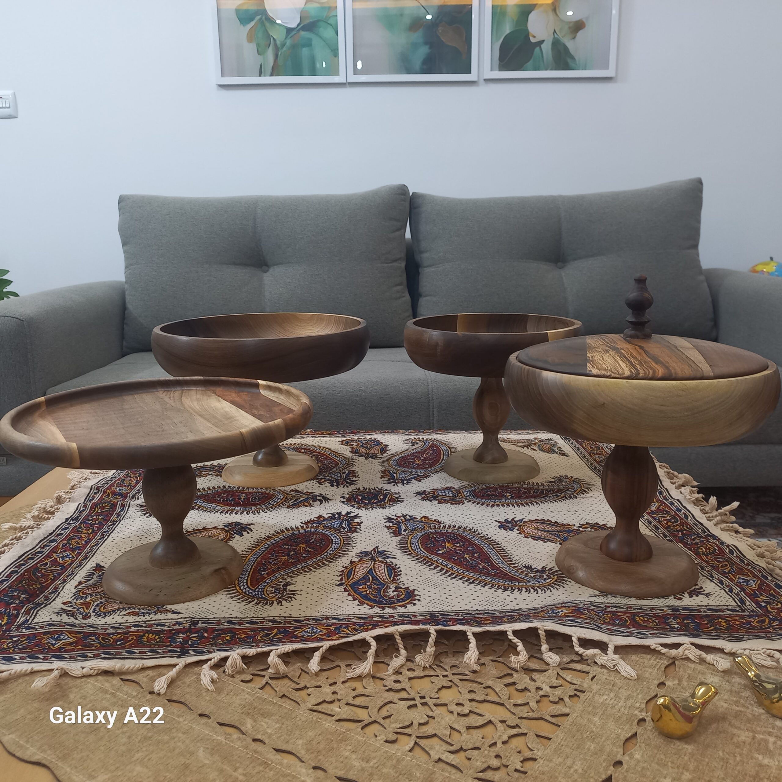 Iranian wooden kitchenware and home decor crafts Isfahan Ladomira